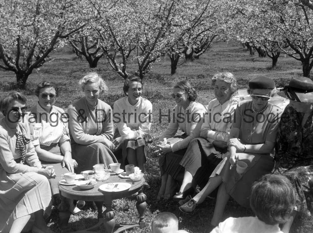Cherry Blossom Queen Maureen Kelly at picnic