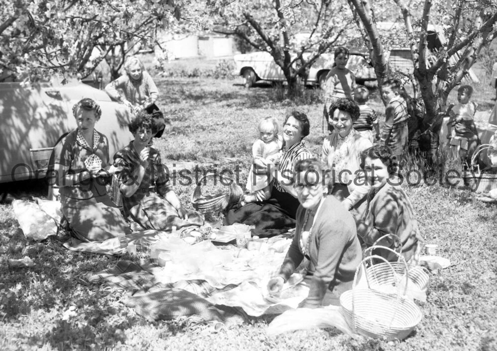 Cherry Blossom Queen Maureen Kelly at picnic