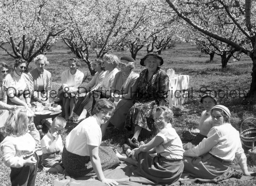 Cherry Blossom Queen Maureen Kelly at picnic