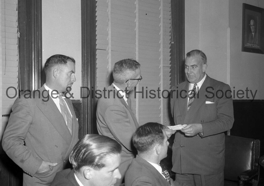 Handover of cheque to Council