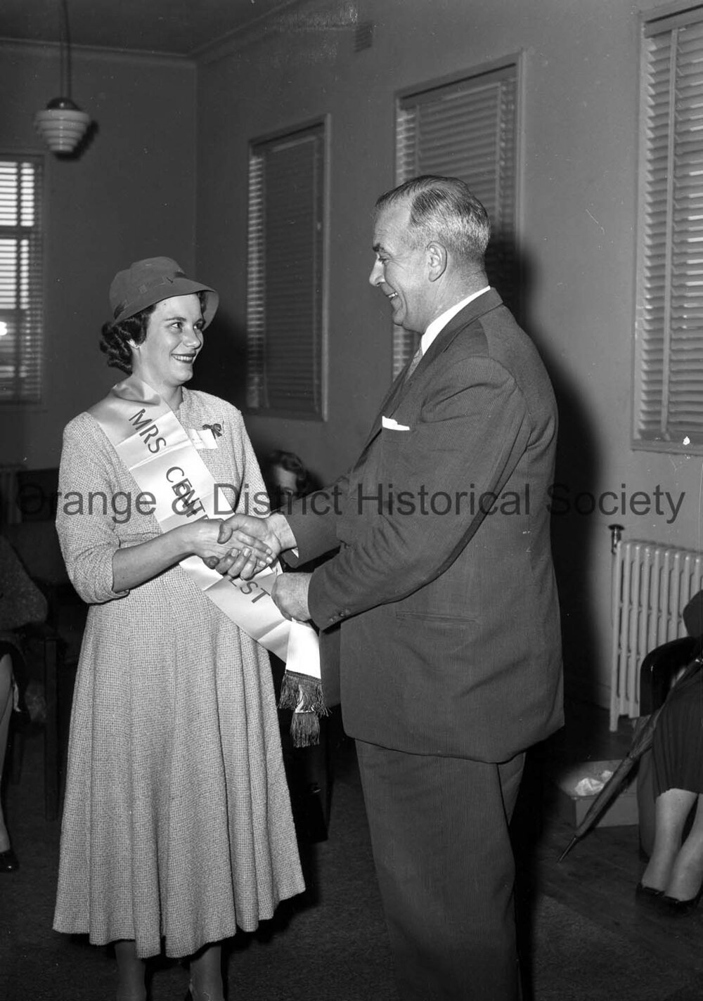 Alderman Ridley with Mrs Central West Mrs R Crean