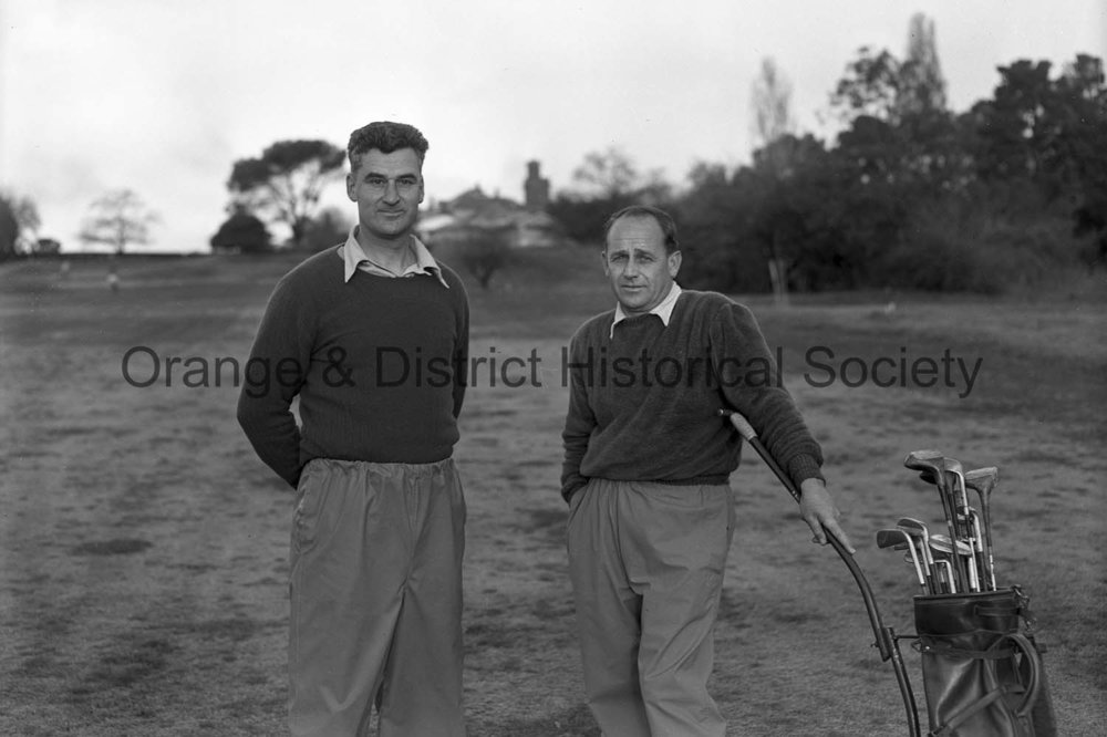Golfers Max McCarthy and Alex Dalziell