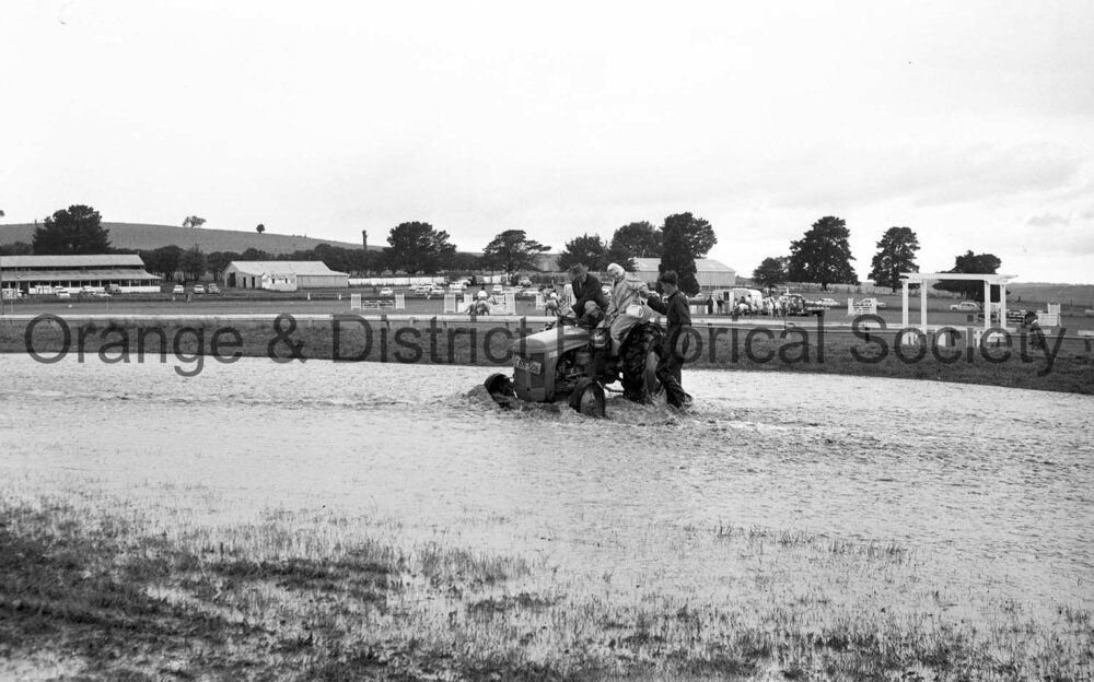 Showground under water, Cherry Blossom weekend