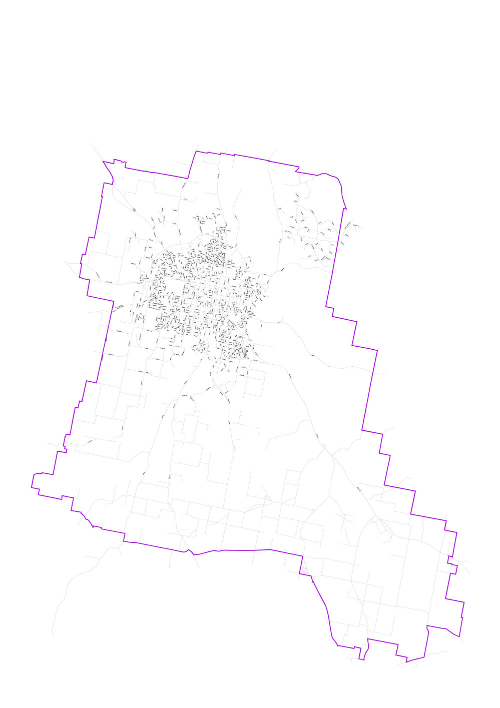 Orange Local Government area map 2010