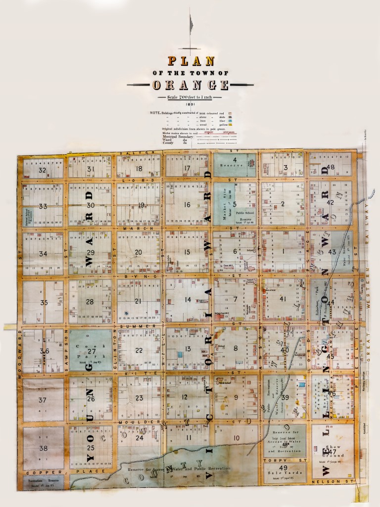 Plan of the Town of Orange 1891