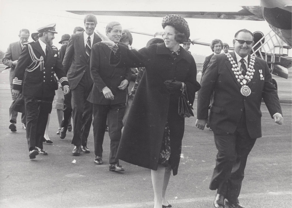 Her Royal Highness Princess Beatrix and His Royal Highness Prince Claus of the Netherlands visit to Orange 1 June 1978
