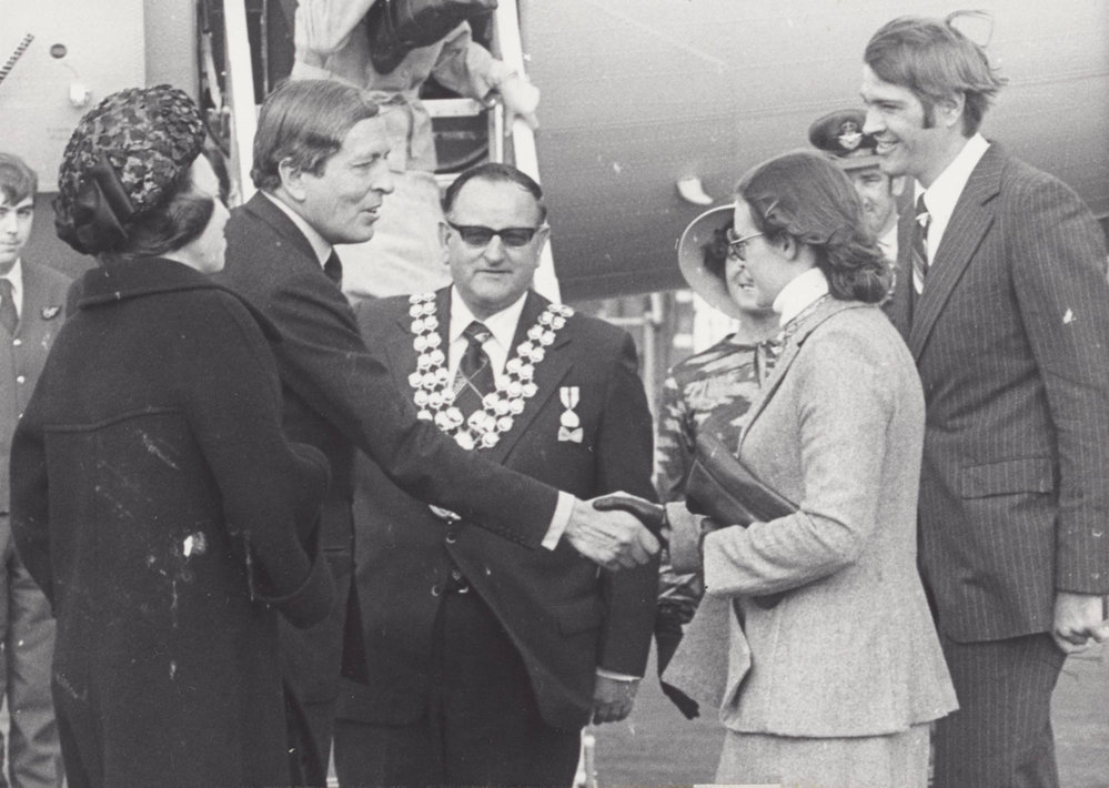 Her Royal Highness Princess Beatrix and His Royal Highness Prince Claus of the Netherlands visit to Orange 1 June 1978