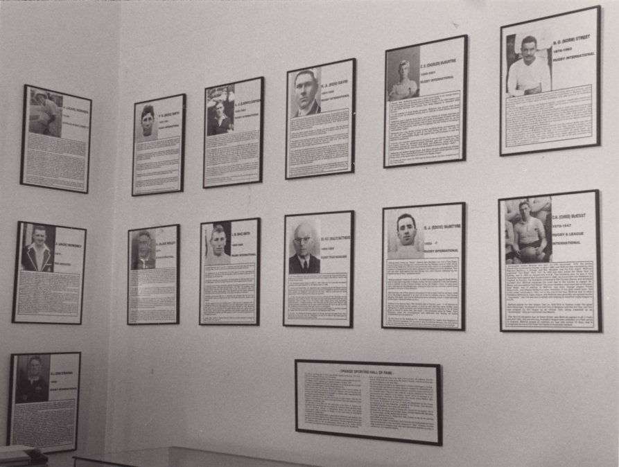 Orange City Council Sporting Hall of Fame Exhibits