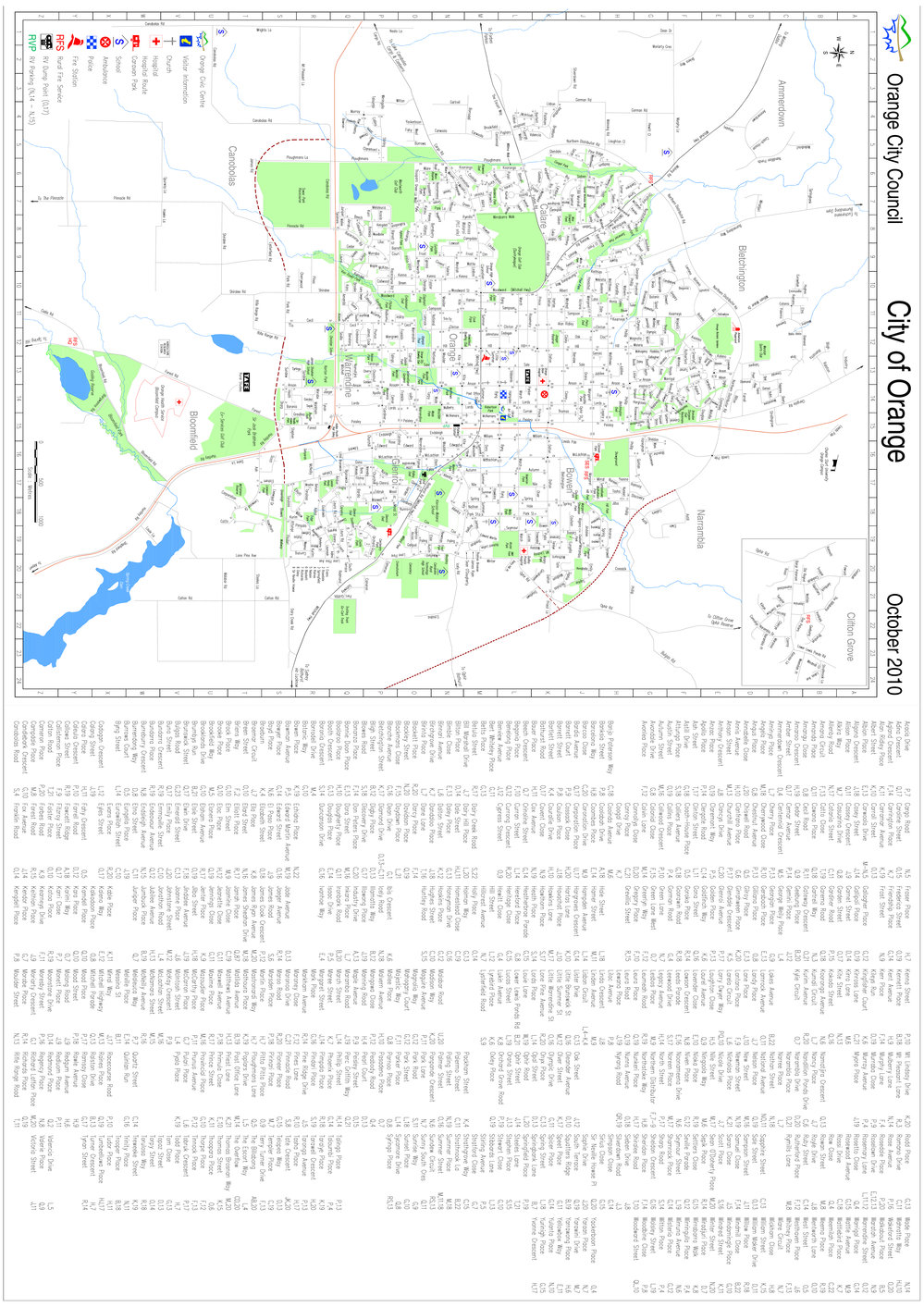 Orange Street Map 2011