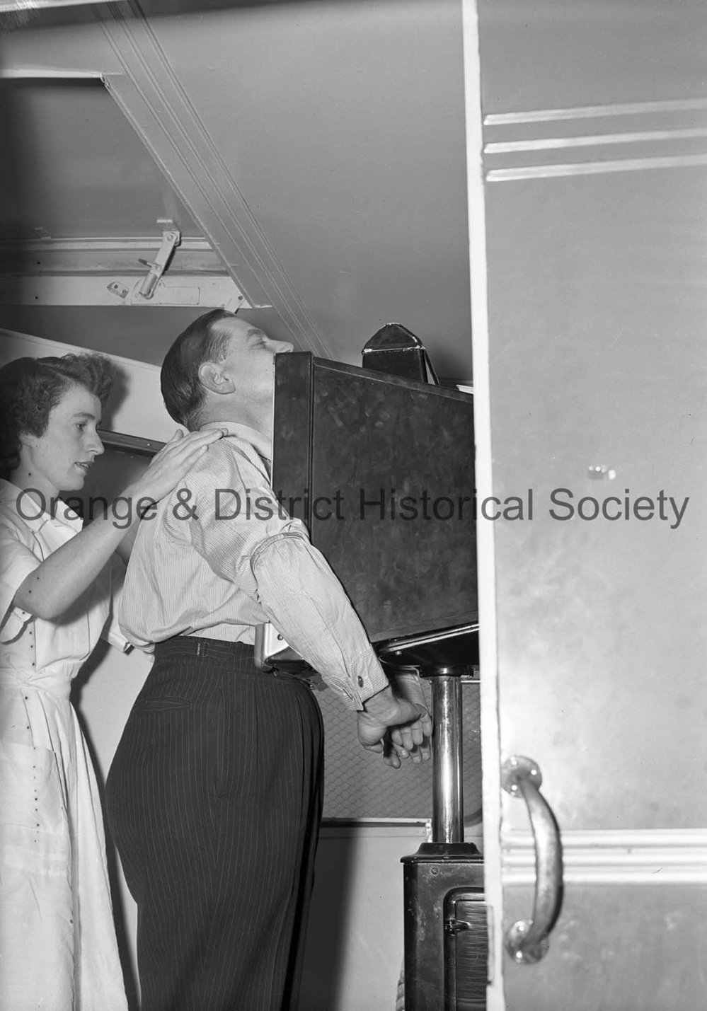 Orange Mayor White having TB X-ray