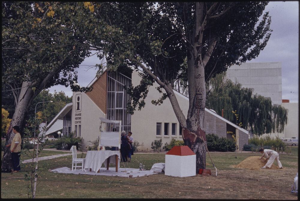 Outdoor Dining Art Installation