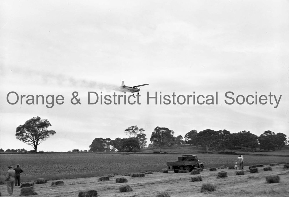 Aerial spraying at Field Days