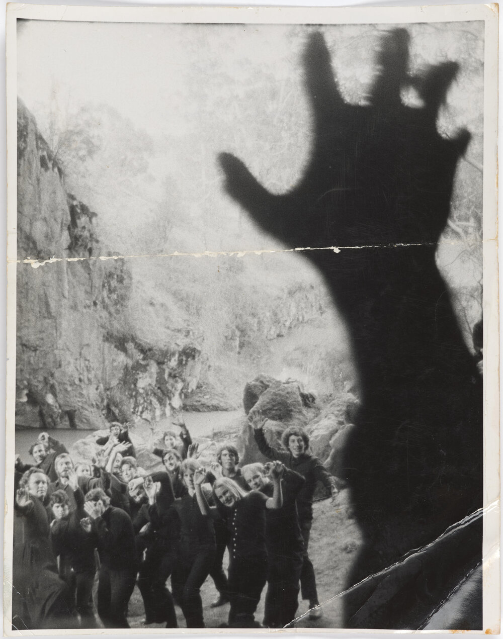 Cast of "The Lark" at Borenore Caves
