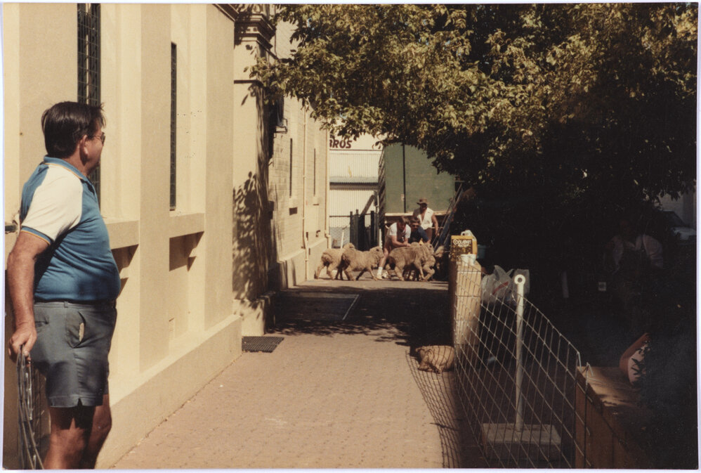 John Holland in Post Office Lane with the No-One Project
