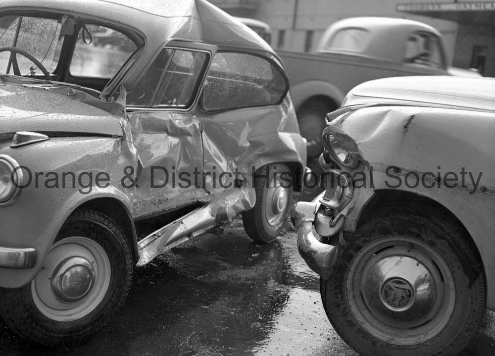 Accident on corner of Summer and Sale streets
