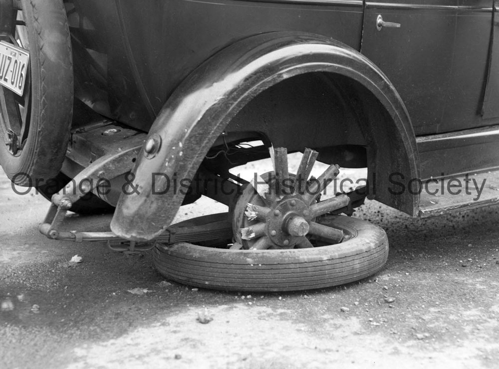 Cars after collision corner Summer|Sampson Street