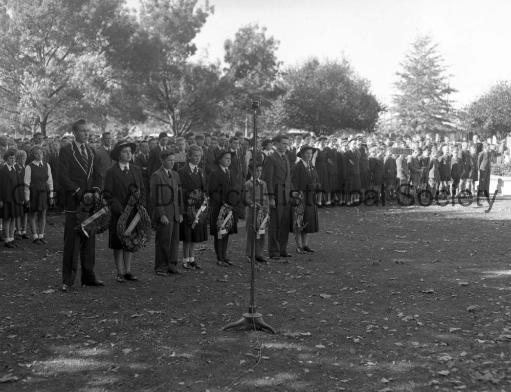 Secondary schools Anzac Day service