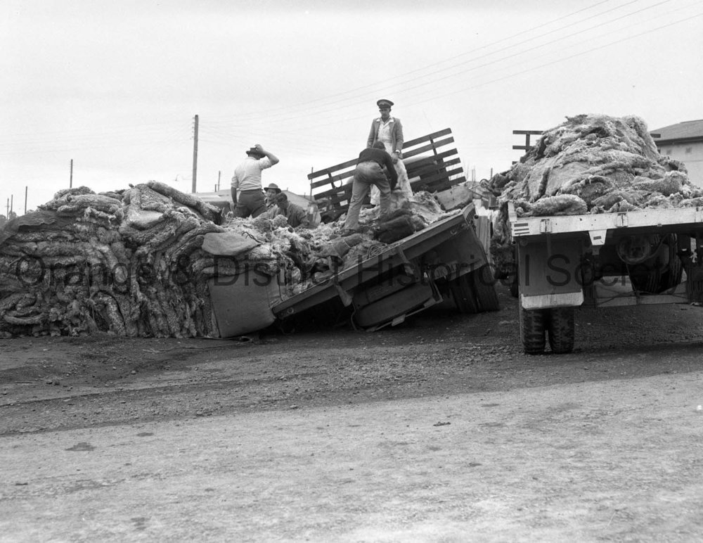 Truckload of skins bogged in Sampson Street