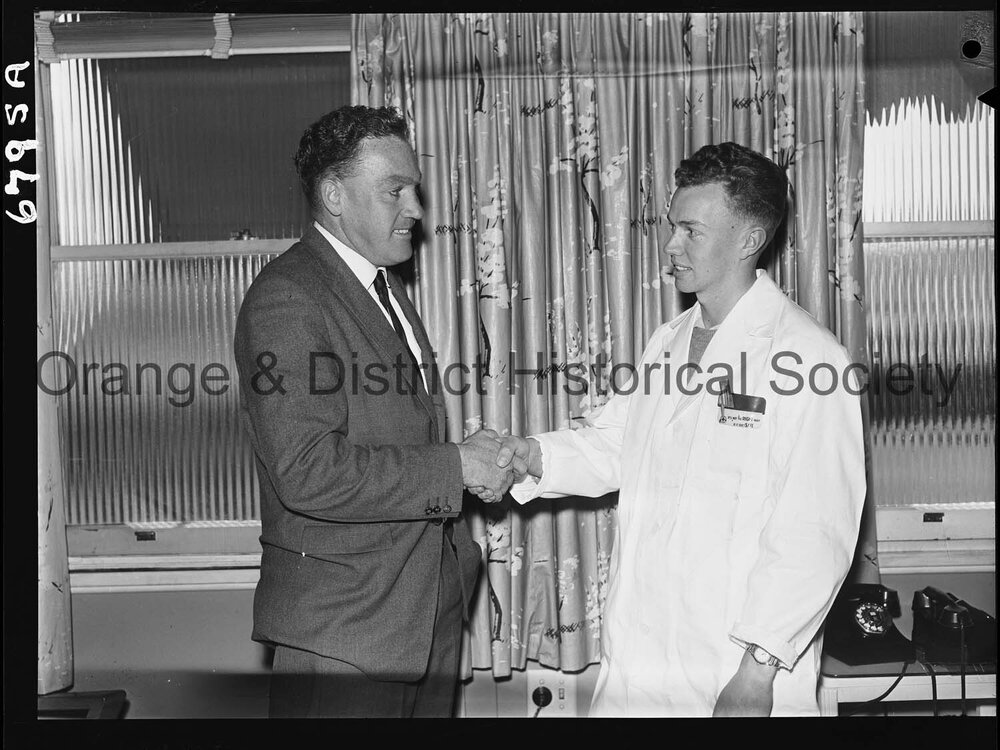 Mr P J W Cottrell (left) and Roger Russell