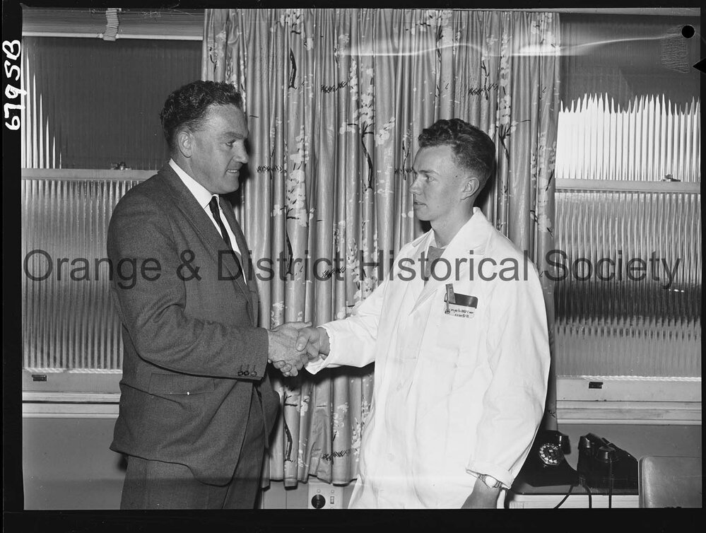 Mr P J W Cottrell (left) and Roger Russell