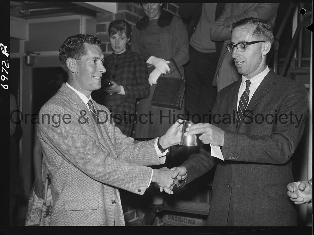 Presentation of squash trophies