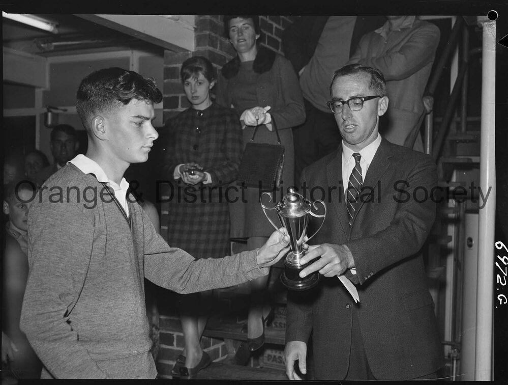 Presentation of squash trophies