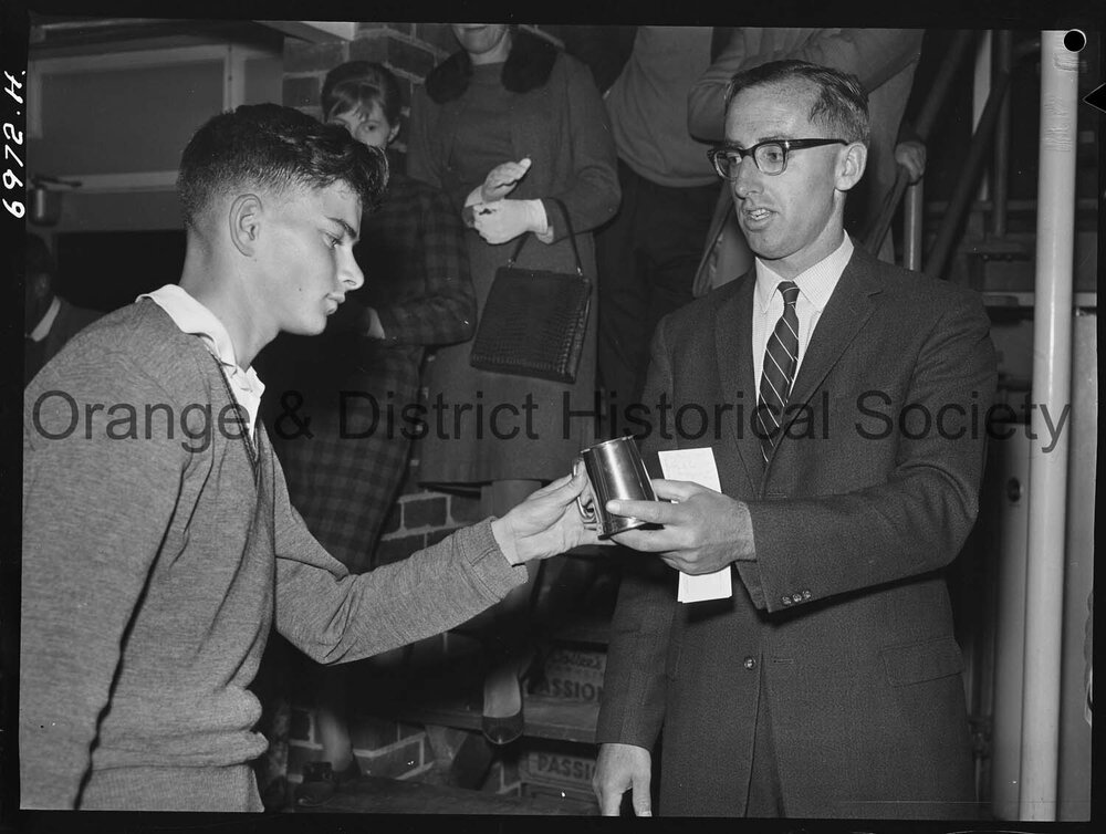 Presentation of squash trophies