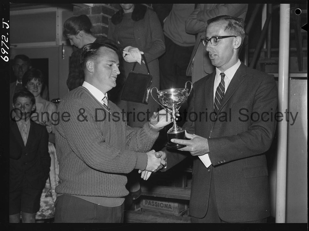 Presentation of squash trophies
