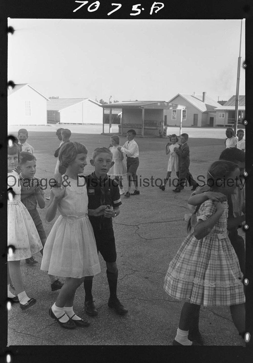 Folk Dancing at Orange Rural School