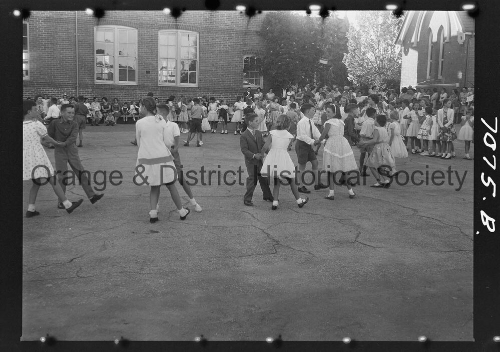 Folk Dancing at Orange Rural School