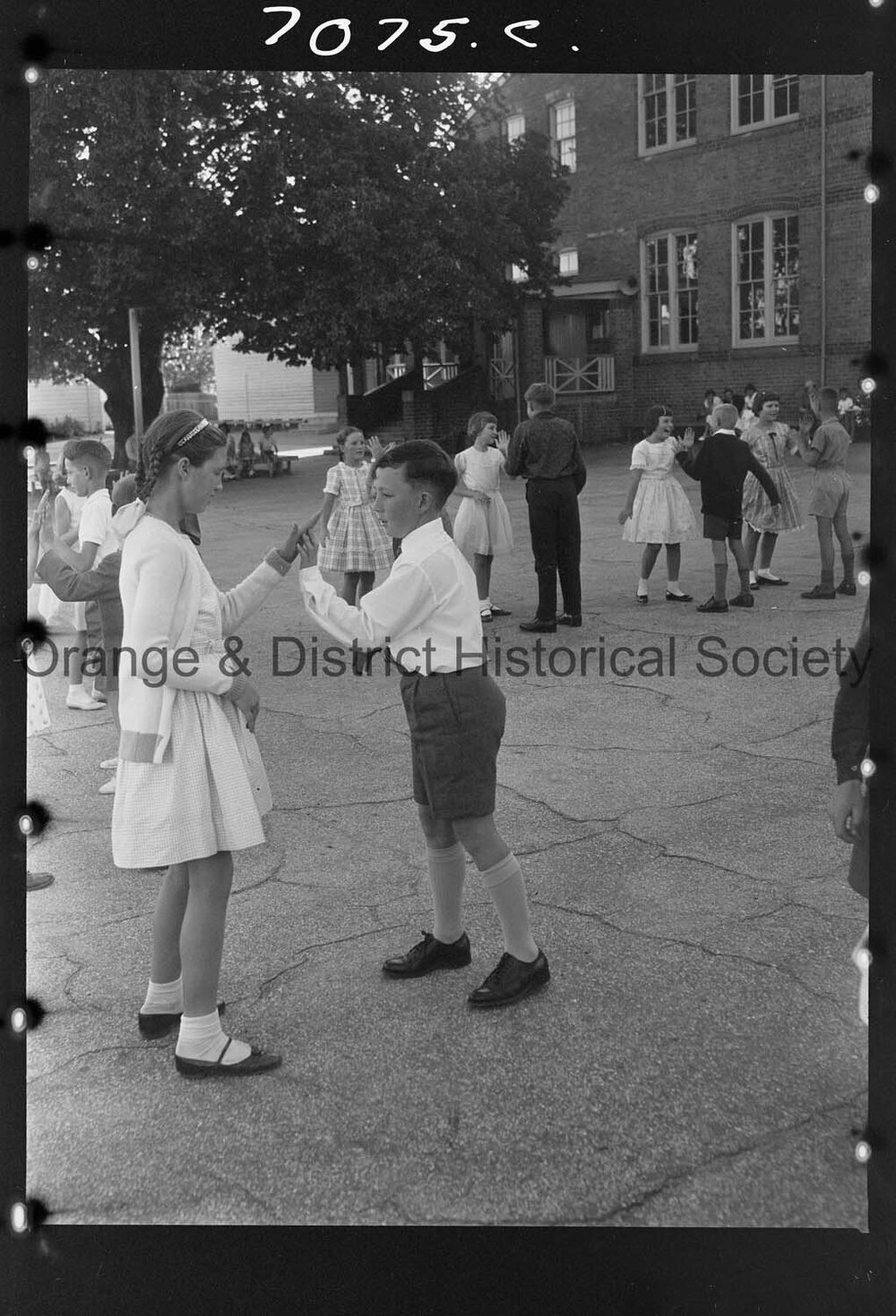 Folk Dancing at Orange Rural School
