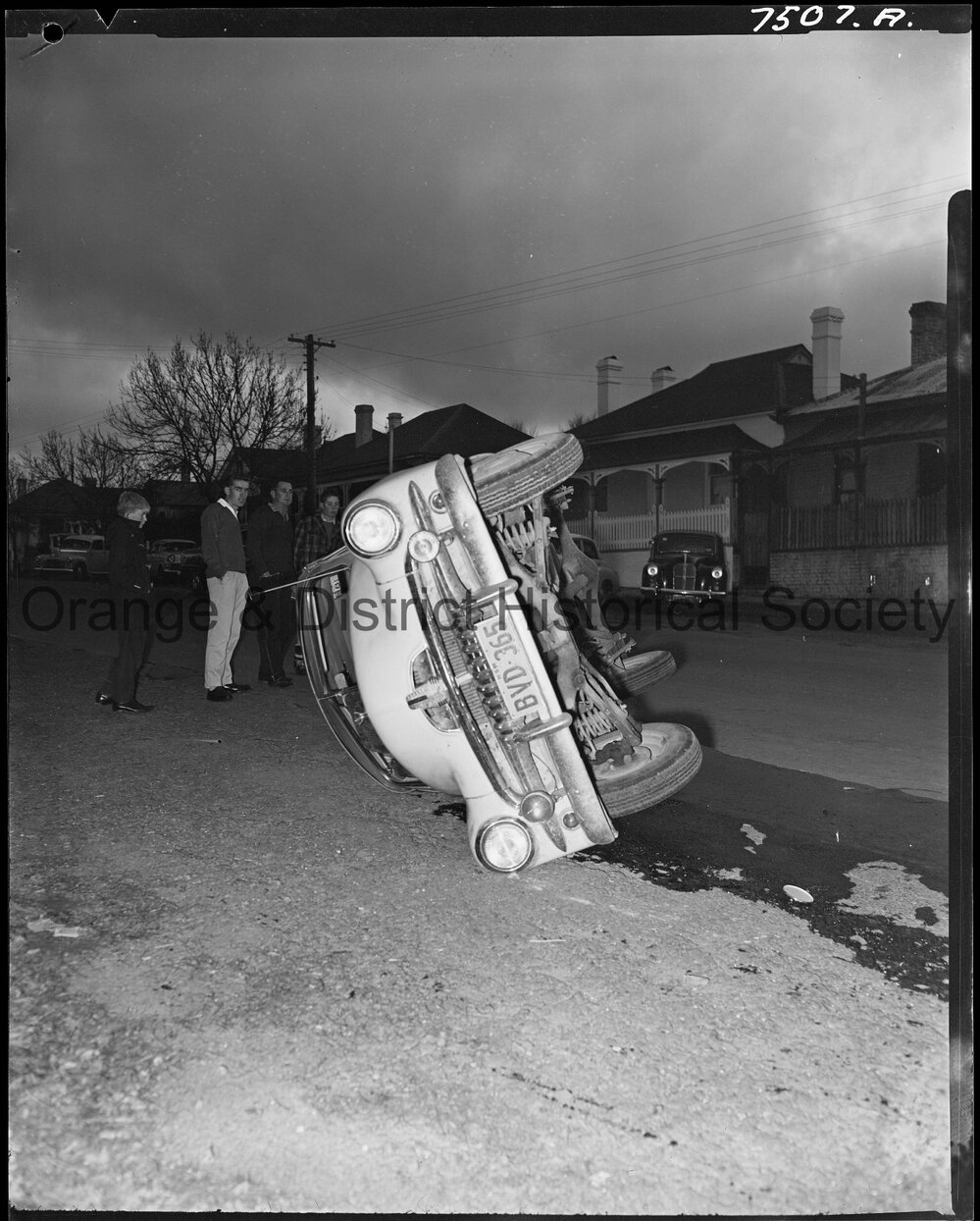 Accident at corner of March and Sale Streets