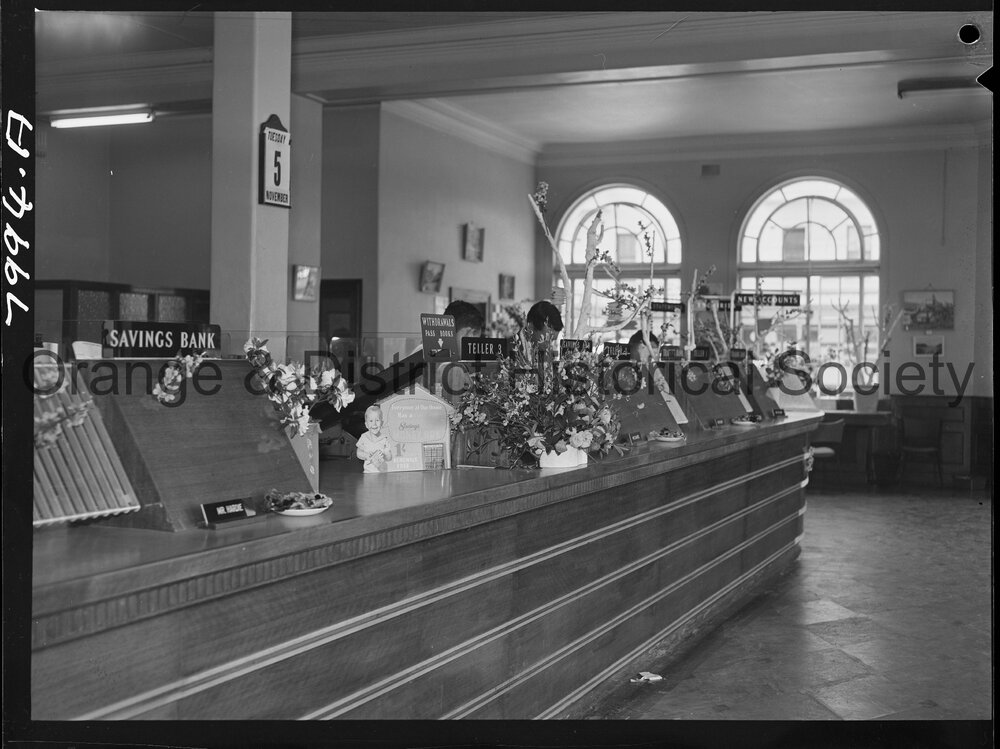 Cherry Blossom display in the Commonwealth Bank