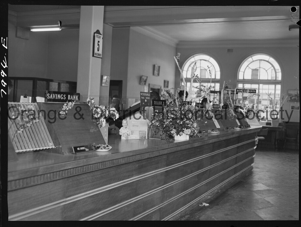 Cherry Blossom display in the Commonwealth Bank