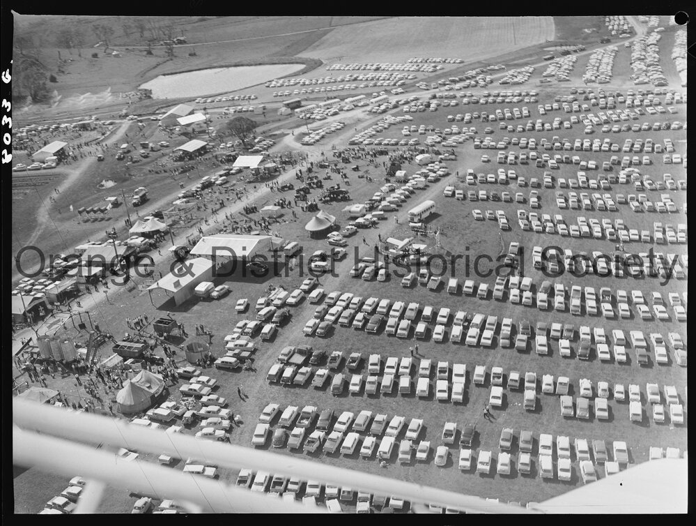 Aerial view of second day of Field Days