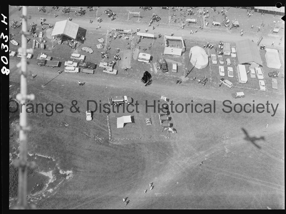 Aerial view of second day of Field Days