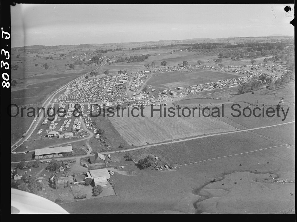 Aerial view of second day of Field Days