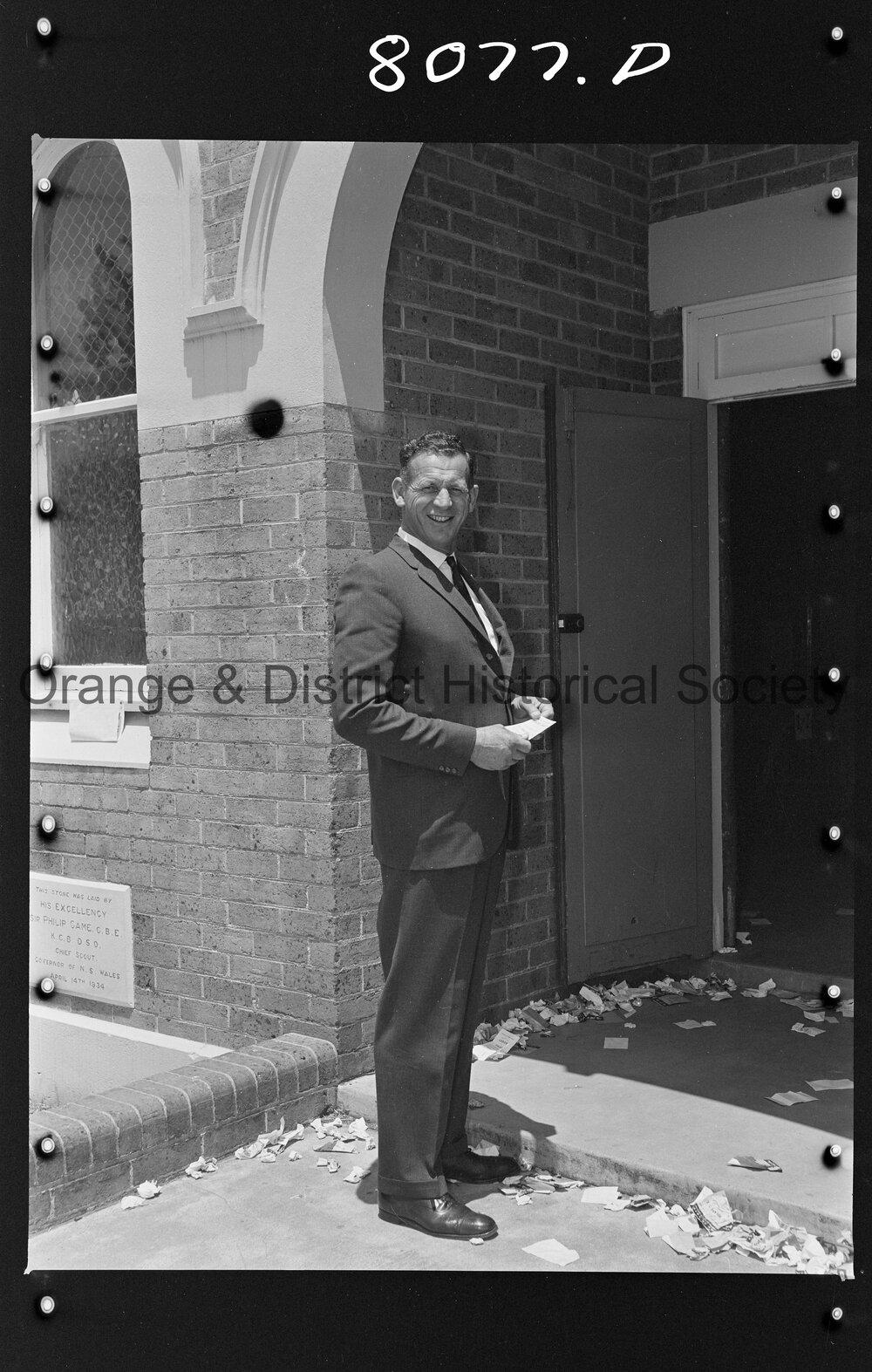 Mr John England and Lee Serisier on Polling Day