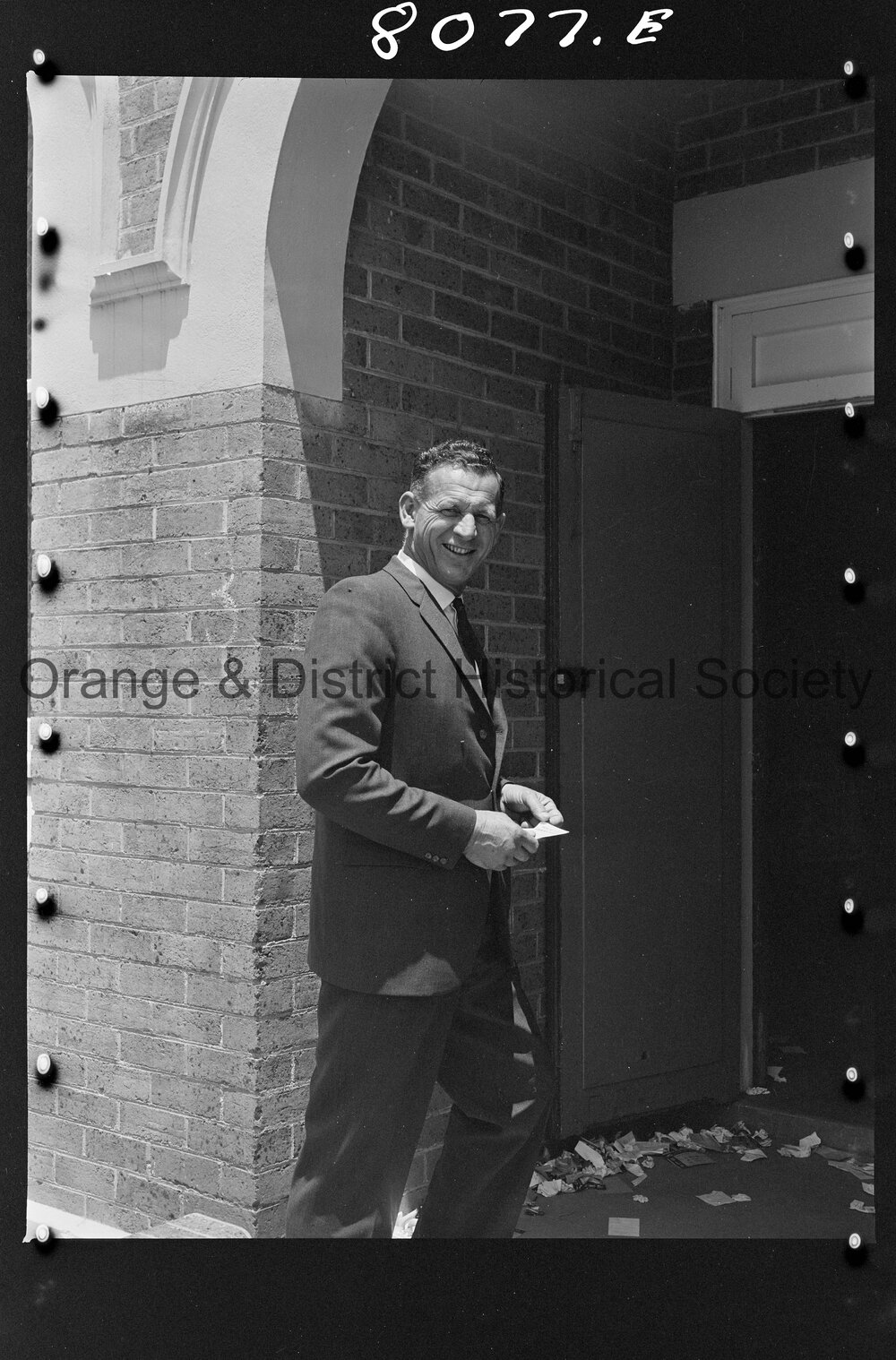 Mr John England and Lee Serisier on Polling Day