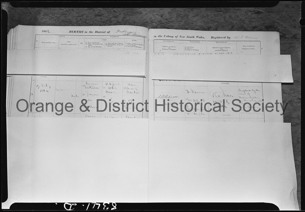 Banjo Paterson's birth registration