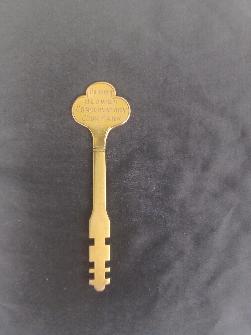 Key presented at the opening of the Blowes Conservatory, Cook Park, Orange