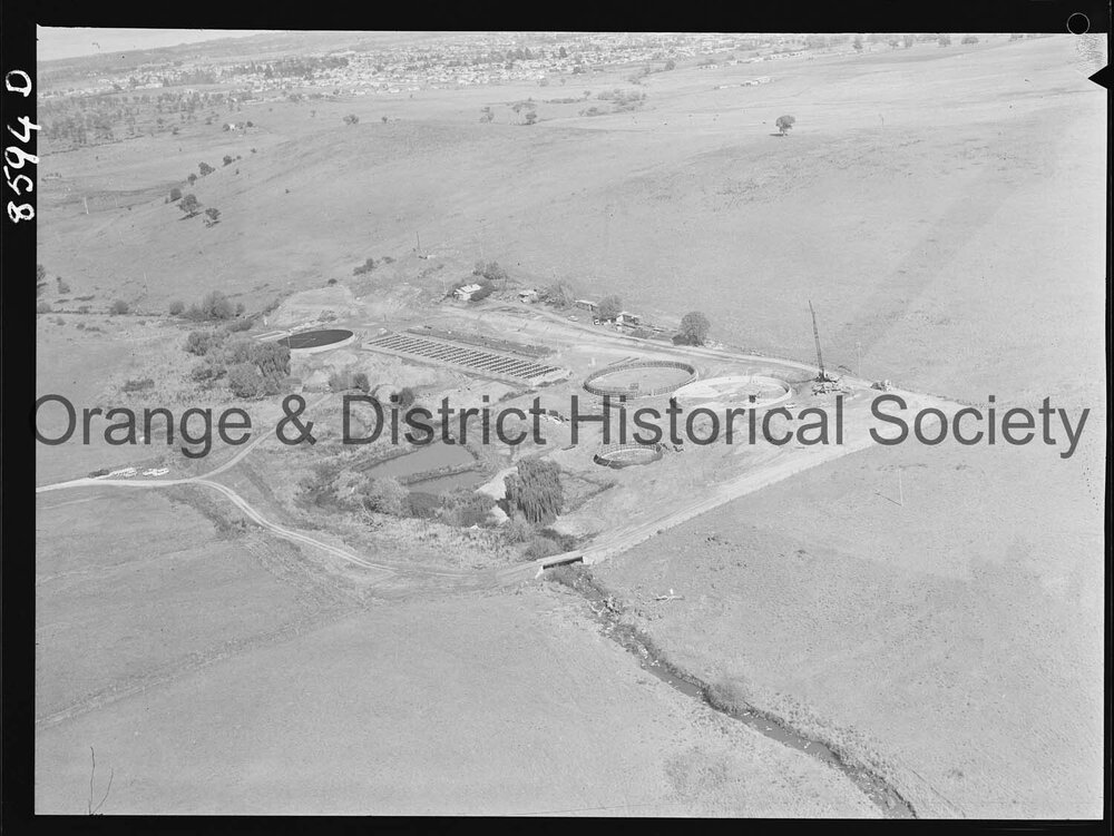 Aerial view of Sewerage Treatment Works