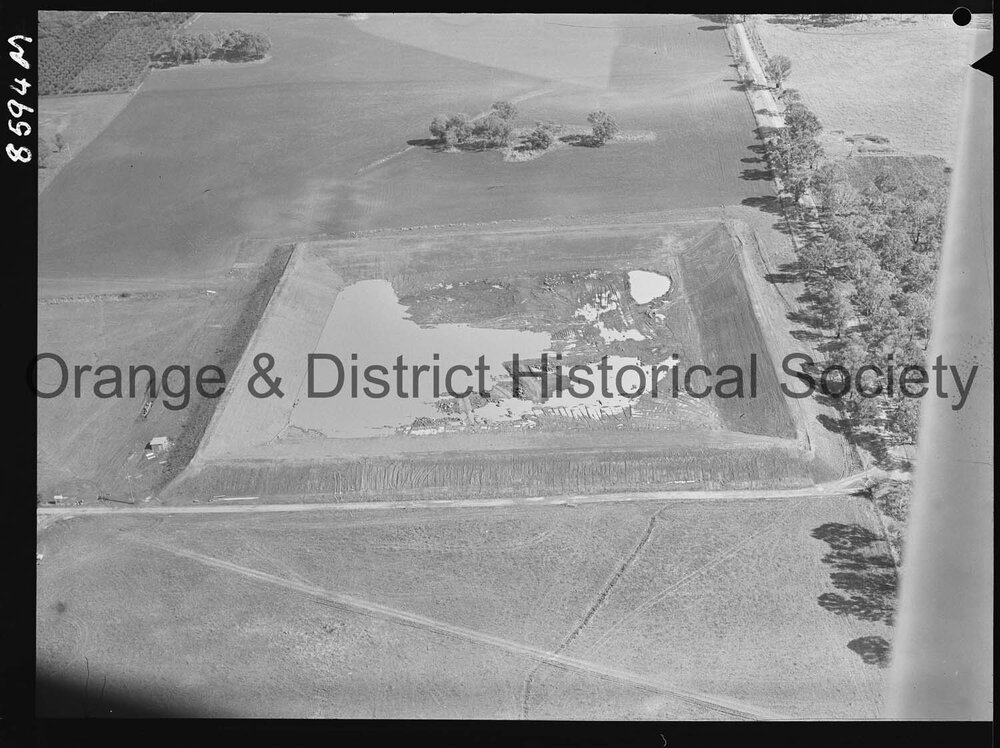 Aerial view of McClymont's orchard