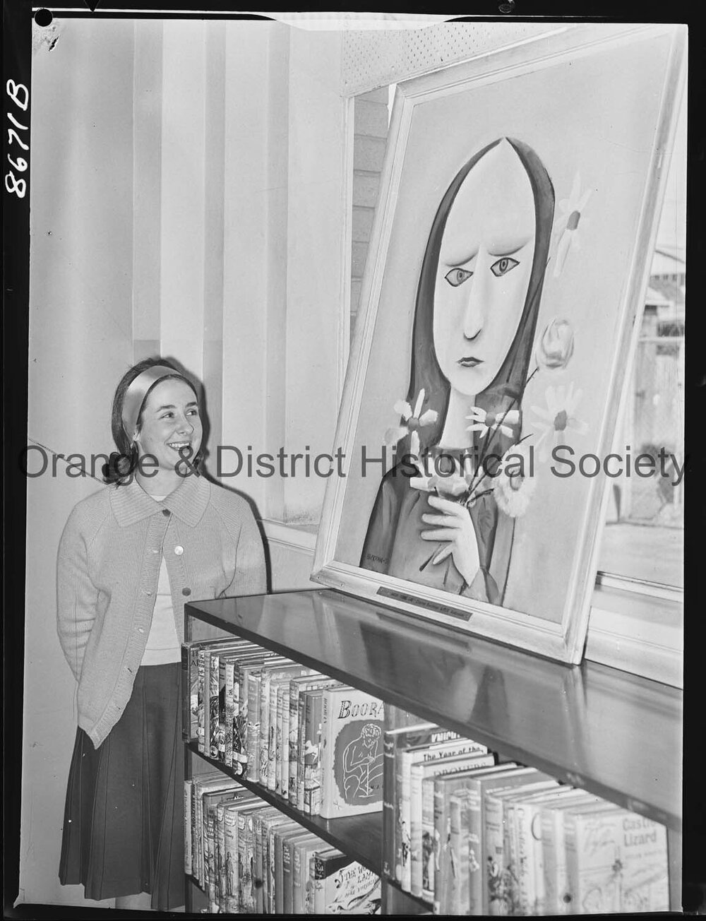 Art display at Orange Library