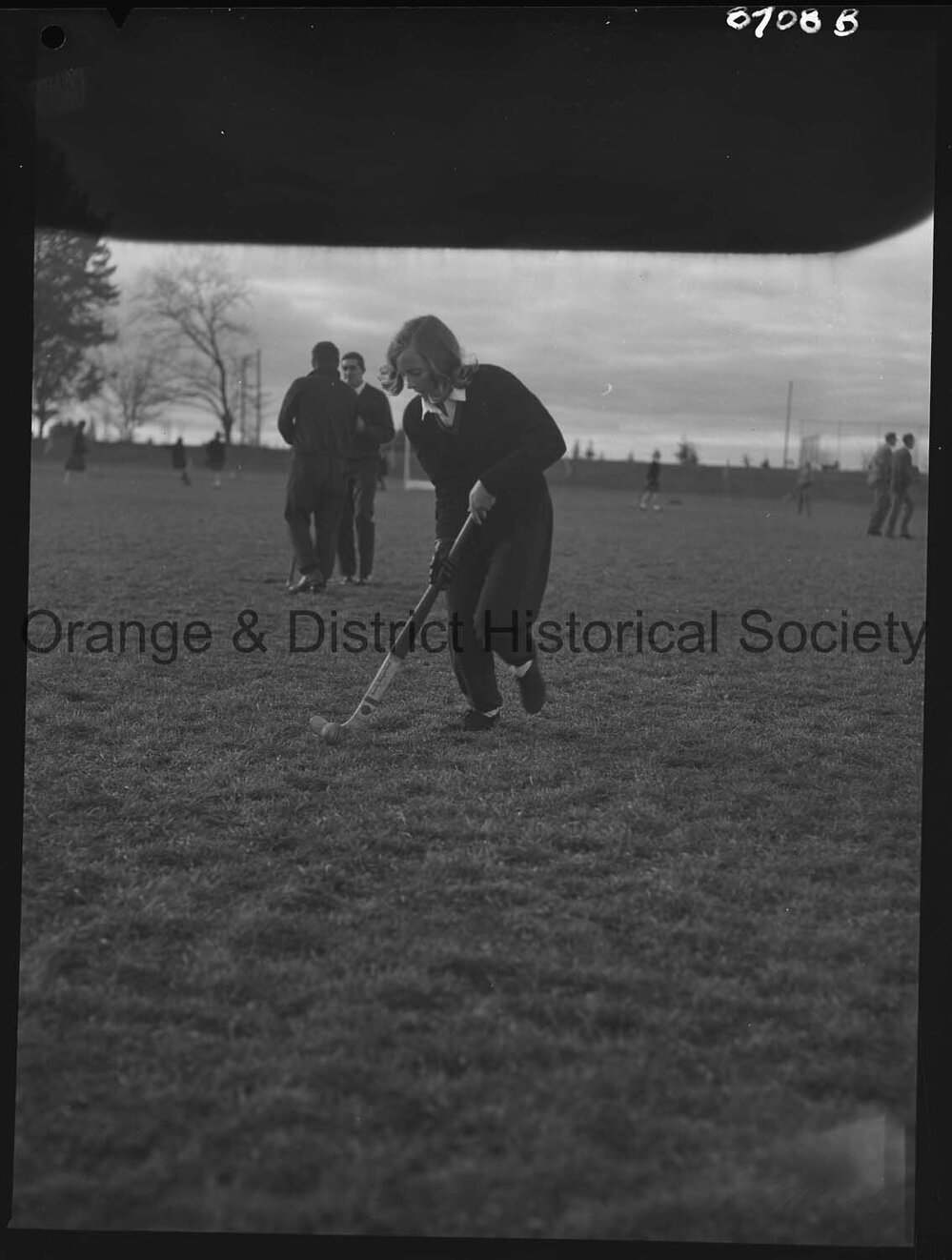 Captain of Orange High A hockey team, Margaret Campbell