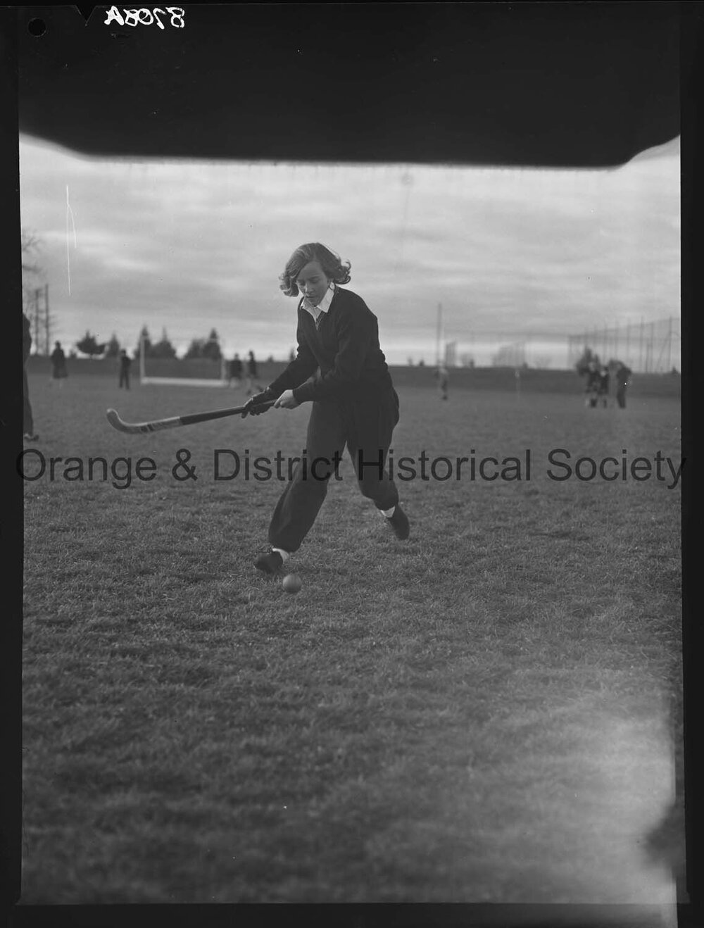 Captain of Orange High A hockey team, Margaret Campbell