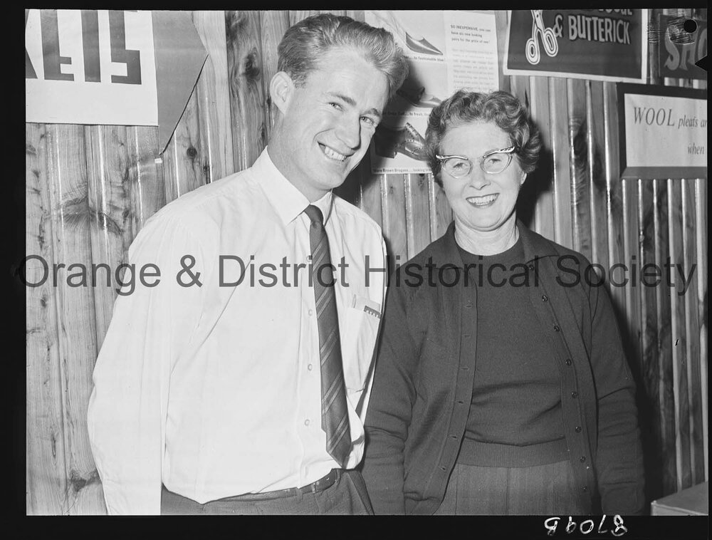 Lottery winners Russell Wright and Mrs J C Webster