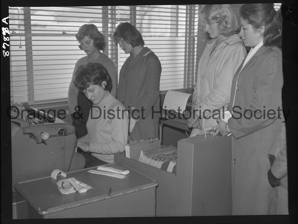 Book-keeping machine demonstration