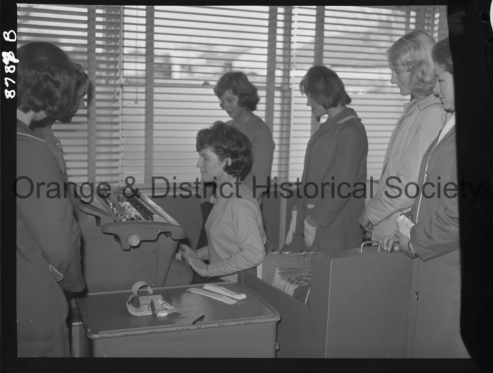 Book-keeping machine demonstration