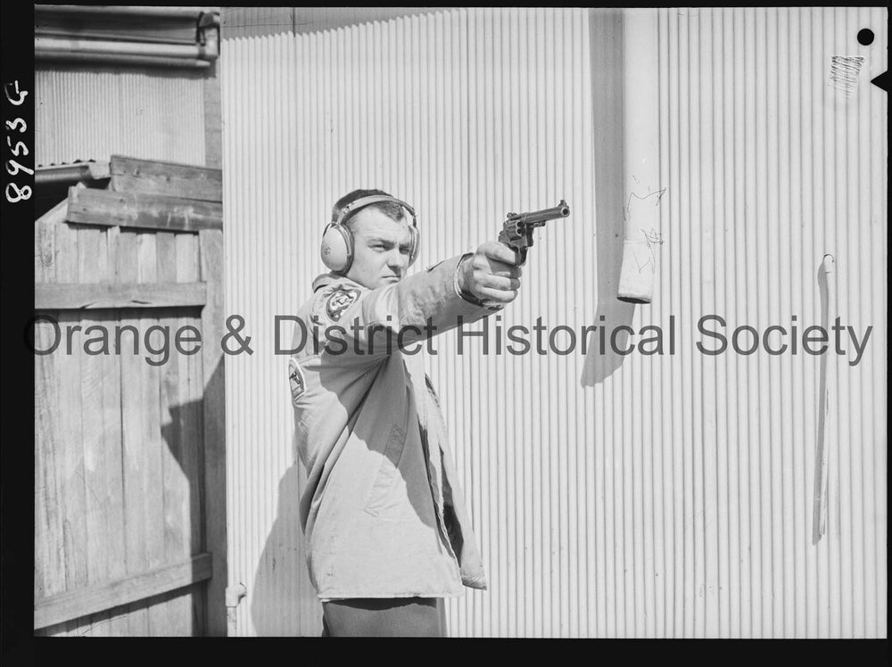 John Baird member of NSW State pistol shooting team